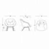 Butaca AAL 83 tapizado Soft de Hay para interiores, estilo nórdico y asiento tapizado.