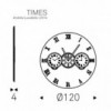 Espejo Times de Cattelan Italia. Espejo con reloj. Espejos de pared modernos.