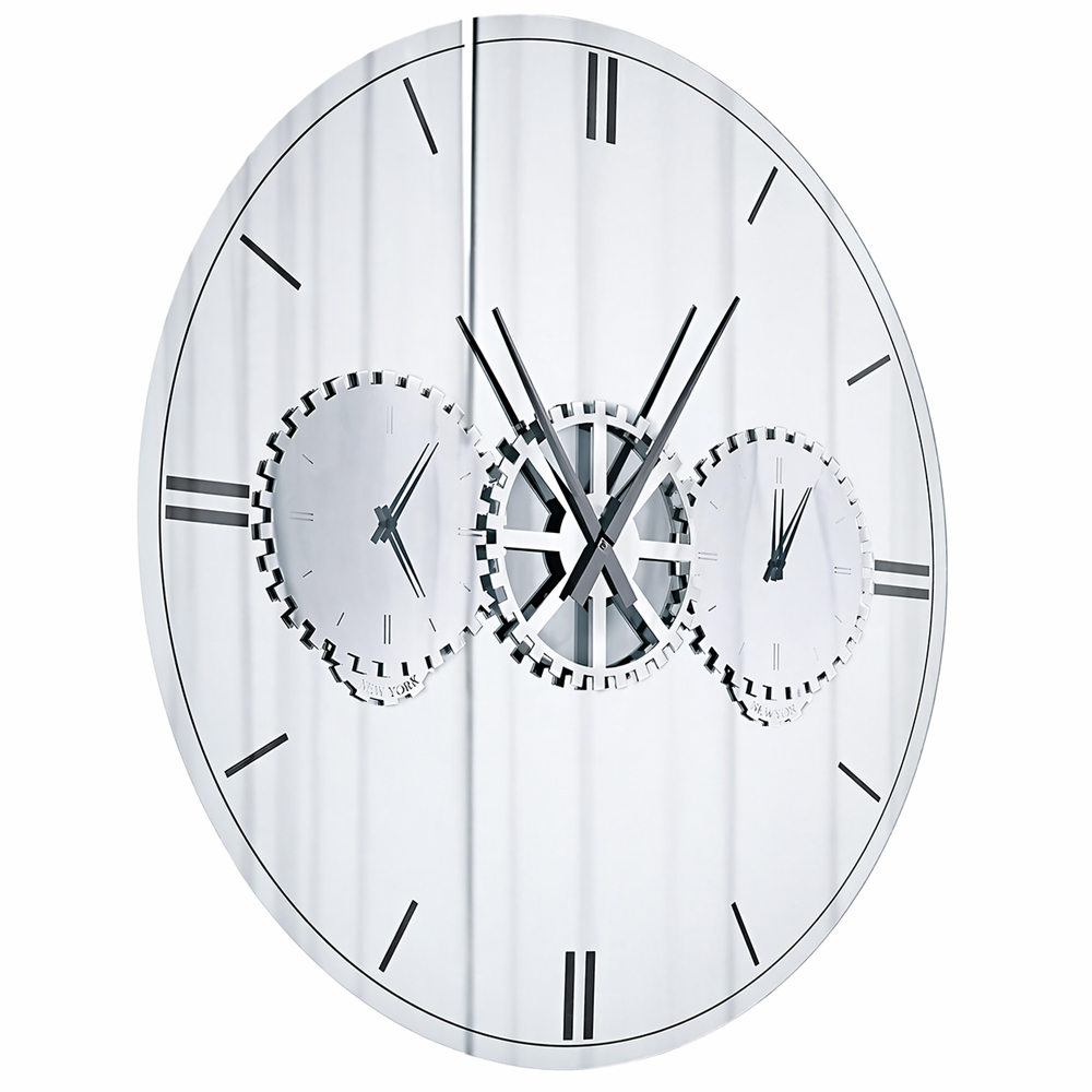 Espejo Times de Cattelan Italia. Espejo con reloj. Espejos de pared modernos.
