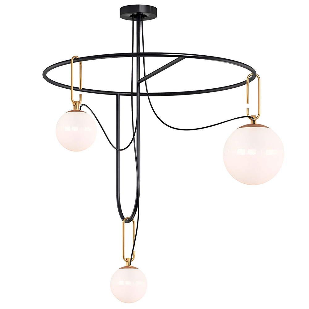 Lámpara de suspensión NH S4 ciruclaire Artemide con diseño moderno y elegante.