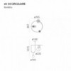 Lámpara de suspensión NH S4 ciruclaire Artemide con diseño moderno y elegante.