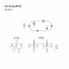 Lámpara de suspensión NH S5 elliptic Artemide con diseño moderno y elegante.