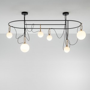 Lámpara de suspensión NH S5 elliptic Artemide con diseño moderno y elegante.