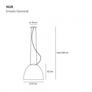 Nur suspensión de Artemide. Tienda online de lámparas modernas.