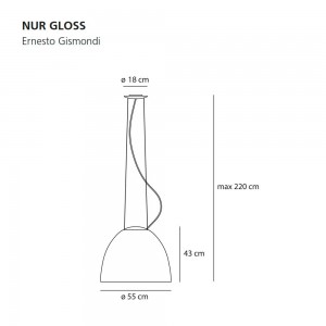 Nur gloss de Artemide. Tienda online de lámparas modernas originales.