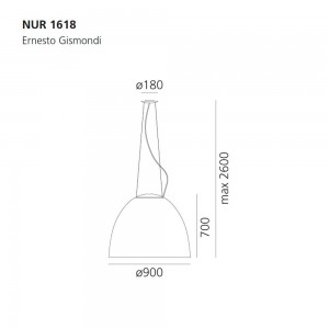 Nur 1618 de Artemide. Tienda online lámparas elegantes y modernas.