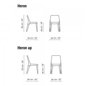 Silla Heron de Bonaldo. Sillas modernas. Mobiliario de diseño italiano.