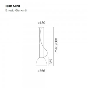 Nur mini de Artemide. Tienda online lámparas de diseño modernas.