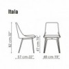 Silla Itala de Bonaldo. Sillas modernas y elegantes. Mobiliario de diseño.