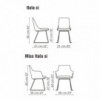 Silla Itala si de Bonaldo. Sillas modernas y elegantes. Mobiliario de diseño.