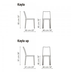 Silla Kayla de Bonaldo. Sillas modernas. Mobiliario de diseño italiano.