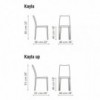 Silla Kayla de Bonaldo. Sillas modernas. Mobiliario de diseño italiano.