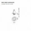 Lámpara Pirce mini suspensión halo Artemide. Diseño de lámparas modernas.