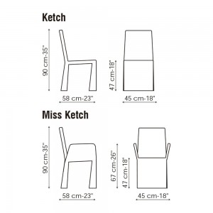 Silla Ketch de Bonaldo. Sillas modernas. Diseño italiano para interiores.