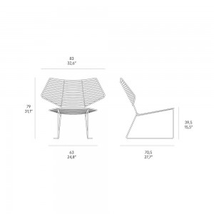 Sillón Alieno Peacock de Casamania. Sillas para exterior. Muebles de diseño.