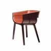 Sillón Maritime de madera y tapizada de Casamania. Sillas para exterior de diseño.