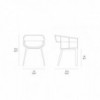 Sillón Maritime de madera y tapizada de Casamania. Sillas para exterior de diseño.