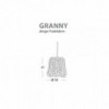 Lámpara suspensión Granny Small de Casamania. Tienda online lamparas modernas.