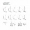 Lámpara colgante Melody Cattelan Italia