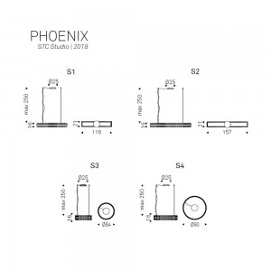 Lámpara colgante Phoenix Cattelan Italia