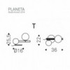 Lámpara de sobremesa Planeta de Cattelan Italia. Iluminación de diseño.
