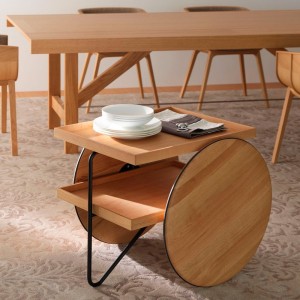 Camarera Chariot de Casamania. Carrito de bebidas de madera. Diseño italiano.