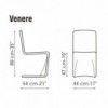 Silla Venere de Bonaldo. Sillas modernas. Mobiliario de diseño italiano.
