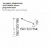 Tolomeo decentrata suspension Artemide. Tienda online lámparas modernas.