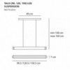 Talo (90, 120, 150) suspensión LED de Artemide. Ideal para interior.