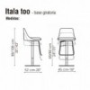 Taburete Itala too de Bonaldo. Sillas modernas. Mobiliario de diseño.