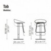 Taburete Tab de Bonaldo. Sillas modernas. Mobiliario de diseño.