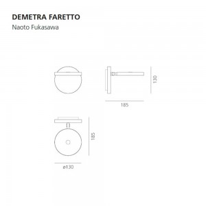 Aplique Demetra Faretto de Artemide. Tienda online lámparas de diseño.