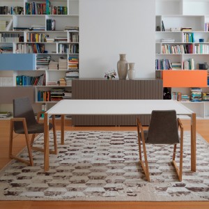 Mesa Tango Extensible del fabricante Horm.  Mesas de diseño italiano.