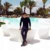 Sofá Biophilia con Tapizado en Tela Náutica y Acabado en Mate | Vondom