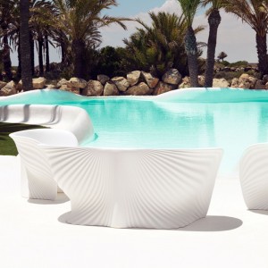 Sofá Biophilia con Tapizado en Tela Náutica y Acabado en Mate | Vondom
