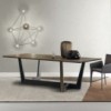 Mesa fija Art de madera. Mesa de diseño moderno rectangular. Bonaldo.