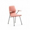 Silla Oblique Metal con brazos outdoor de Prostoria. Sillas diseño.