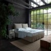 Cama con cabezal Milos de Horm. Muebles modernos de diseño para hogar.