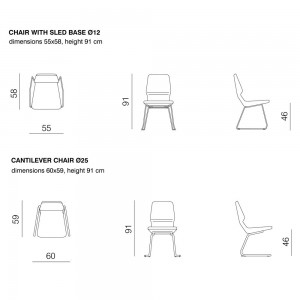 Silla Oblique Metal Prostoria. Sillas diseño.