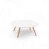 Mesa auxiliar Oblique de Prostoria con tapa de MDF. Mesa diseño de madera.