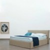 Cama con cabezal Tahiti del fabricante Horm. Cama de diseño italiano.