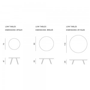 Mesa auxiliar Oblique de Prostoria con tapa de MDF. Mesa diseño de madera.