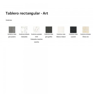 Mesa fija de cerámica Art de Bonaldo. Moderna mesa rectangular de diseño.
