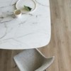Mesa Art fija de cerámica o mármol de Bonaldo. Moderna mesa de diseño.