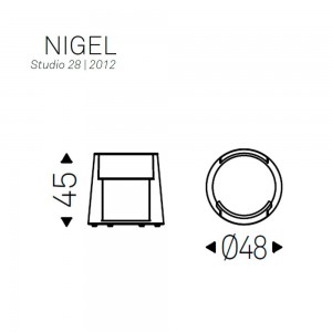 Mesa noche Nigel Cattelan Italia