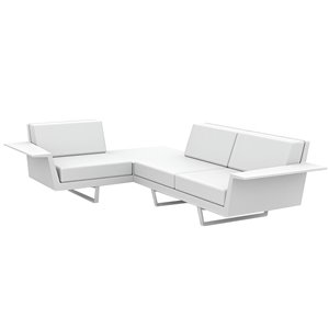 Sofá Esquinero Delta 2+1 plazas con Tapizado Náutico para Exterior