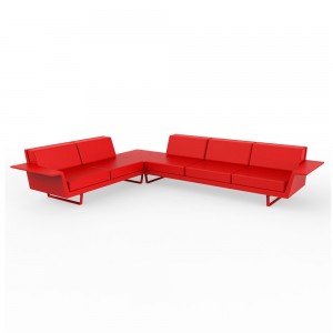 Sofá Esquinero Delta 3+2 Plazas para Exteriores Diseñado por Vondom