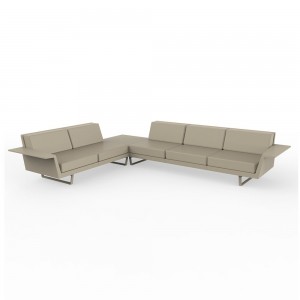 Sofá Esquinero Delta 3+2 Plazas para Exteriores Diseñado por Vondom