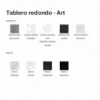 Mesa fija Art de cerámica o mármol. Mesa ideal para salón. Bonaldo.