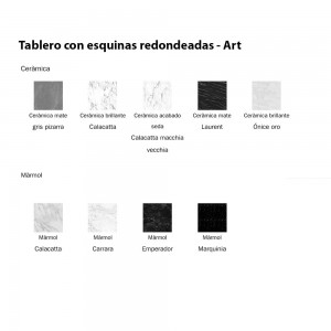 Mesa Art fija de cerámica o mármol de Bonaldo. Moderna mesa de diseño.